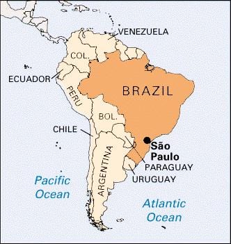 zemljevid san Paulo