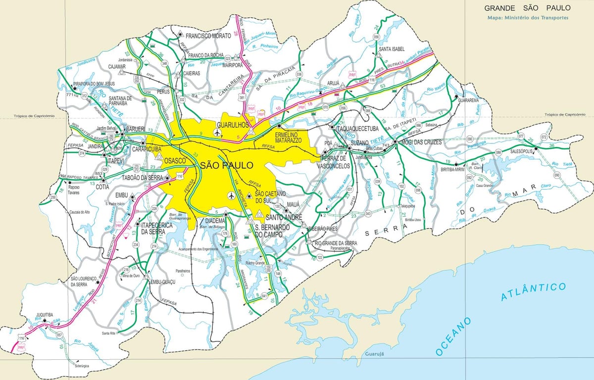 zemljevidi São Paulo