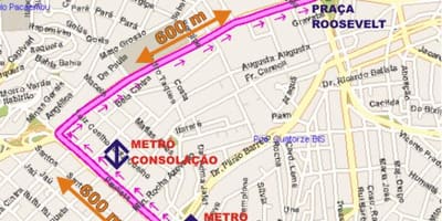 Gay zemljevid Sao Paulo