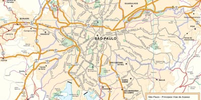 Zemljevid São Paulo