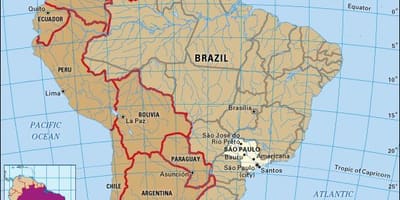 São Paulo, geografski zemljevid