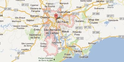 Google zemljevid Sao Paulo